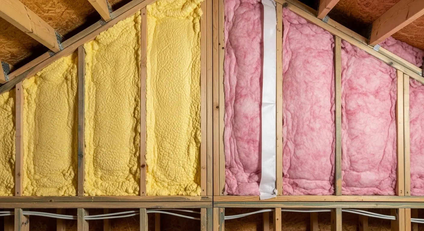 Spray Foam Insulation vs Fiberglass Insulation